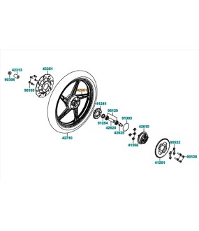 ΖΑΝΤΑ ΟΠΙΣΘΙΑ ΜΑΥΡΟ ΜΑΤ KYMCO JETIX 50/125 ΑΝΤΑΛΛΑΚΤΙΚΑ