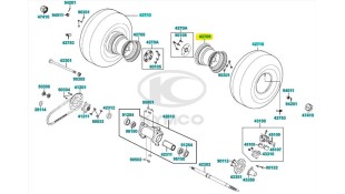 ΖΑΝΤΑ ΤΡΟΧΟΥ ΟΠΙΣΘΙΑ KYMCO MXU ΑΝΤΑΛΛΑΚΤΙΚΑ