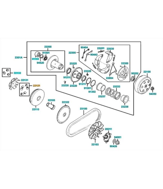 ΔΑΚΤΥΛΙΔΙΑ ΒΑΡ.(SΕΤ/6) KYMCO PEOPLE S/VITALITY 50 SPARE PARTS ΔΑΚΤΥΛΙΔΙΑ ΒΑΡ.(SΕΤ/6) KYMCO PEOPLE S/VITALITY 50