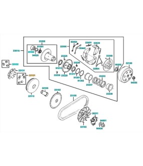 ΔΑΚΤΥΛΙΔΙΑ ΒΑΡ.(SΕΤ/6) KYMCO PEOPLE S/VITALITY 50