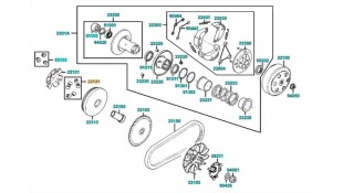 ΔΑΚΤΥΛΙΔΙΑ ΒΑΡ.(SΕΤ/6) KYMCO PEOPLE S/VITALITY 50