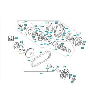 ΔΑΚΤΥΛΙΔΙΑ ΒΑΡ.(SΕΤ/6) KYMCO MOVIE XL 125