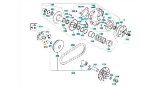 ΔΑΚΤΥΛΙΔΙΑ ΒΑΡ.(SΕΤ/6) KYMCO MOVIE XL 125