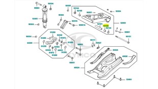 ΔΑΚΤΥΛΙΔΙ ΟΠΙΣΘΙΟΥ ΨΑΛΙΔΙΟΥ KYMCO MXU 150