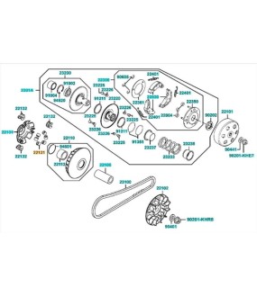 ΔΑΚΤΥΛΙΔΙΑ ΒΑΡ.(SΕΤ/6) KYMCO ΑΝΤΑΛΛΑΚΤΙΚΑ