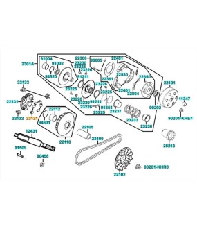 ΔΑΚΤΥΛΙΔΙΑ ΒΑΡ.(SΕΤ/6) KYMCO MXU/MAXXER/KXR