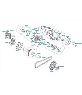 ΔΑΚΤΥΛΙΔΙΑ ΒΑΡ.(SΕΤ/8) KYMCO PEOPLE/DOWNTOWN/K XCT