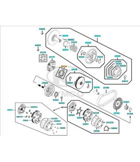 ΔΑΚΤΥΛΙΔΙΑ ΒΑΡ. (SΕΤ/8) KYMCO SPARE PARTS ΔΑΚΤΥΛΙΔΙΑ ΒΑΡ. (SΕΤ/8) KYMCO