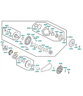 ΔΑΚΤΥΛΙΔΙΑ ΒΑΡ.(SΕΤ/6) KYMCO XCITING 500