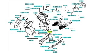 ΔΑΠΕΔΟ ΕΜΠΡΟΣΘΙΟ ΔΕΞΙΟ ΜΑΥΡΟ KYMCO AGILITY CITY