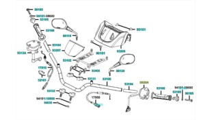 ΔΙΑΚΟΠΤΗΣ ΑΡΙΣΤΕΡΟΣ ΚΟΜΠΛΕ KYMCO MXU 250/300 ΗΛΕΚΤΡΙΚΑ