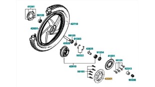 ΔΙΣΚΟΠΛΑΚΑ ΟΠΙΣΘΙΑ KYMCO JETIX 50/125 ΑΝΤΑΛΛΑΚΤΙΚΑ