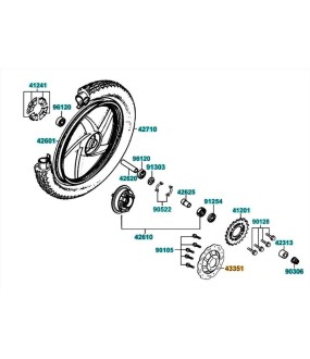 ΔΙΣΚΟΠΛΑΚΑ ΟΠΙΣΘΙΑ KYMCO JETIX 50/125 ΑΝΤΑΛΛΑΚΤΙΚΑ