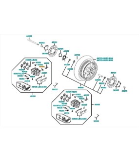 ΛΑΜΑΚΙ-ΕΛΑΣΜΑ ΕΜΠΡ.ΤΑΚΑΚΙΩΝ KYMCO XCITING/DOWNTOWN