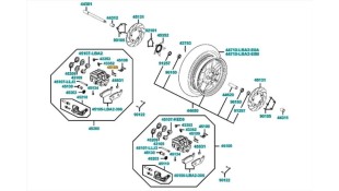 ΛΑΜΑΚΙ-ΕΛΑΣΜΑ ΕΜΠΡ.ΤΑΚΑΚΙΩΝ KYMCO XCITING/DOWNTOWN