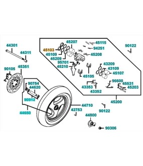 ΛΑΣΤΙΧΟ (ΤΣΙΜΟΥΧΑ) KYMCO GRAND DINK/MXU/MAXXER