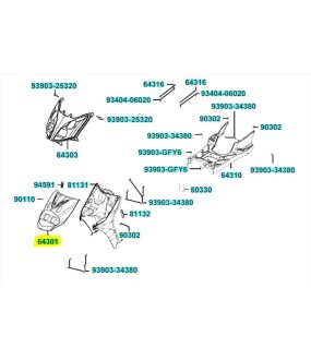 ΠΟΔΙΑ ΕΜΠΡΟΣΘΙΑ ΛΕΥΚΗ KYMCO AGILITY CARRY 125i SPARE PARTS