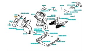 ΠΟΔΙΑ ΕΜΠΡΟΣΘΙΑ ΜΑΥΡΗ KYMCO AGILITY CITY