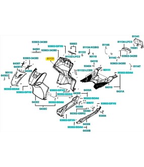 ΠΟΔΙΑ ΕΣΩΤΕΡΙΚΗ ΜΑΥΡΗ KYMCO AGILITY CITY