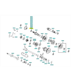 ΠΡΟΣΘΗΚΗ (ΡΟΔΕΛΑ) ΔΙΑΦΟΡΙΚΟΥ 1.15ΜΜ KYMCO MXU 300 ΑΝΤΑΛΛΑΚΤΙΚΑ