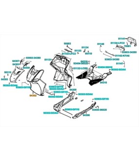 ΠΡΟΣΤ/ΚΟ ΕΜΠΡΟΣΘΙΑΣ ΠΟΔΙΑΣ ΜΑΥΡΟ KYMCO AGILITY CITY 50/125/150/200 ΑΝΤΑΛΛΑΚΤΙΚΑ