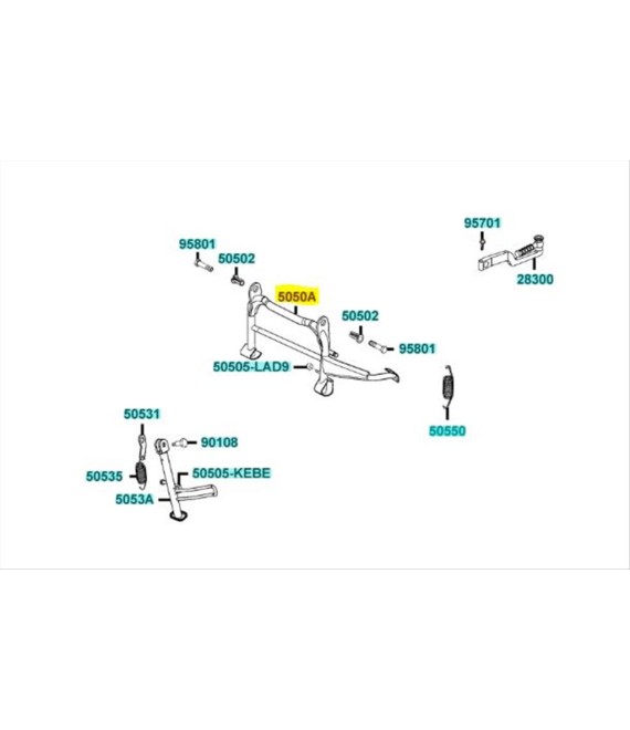 ΟΡΘΟΣΤΑΤΗΣ KYMCO AGILITY 125 F ΑΝΤΑΛΛΑΚΤΙΚΑ ΟΡΘΟΣΤΑΤΗΣ KYMCO AGILITY 125 F