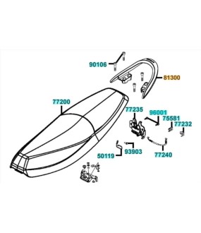 ΣΧΑΡΑ ΟΠΙΣΘΙΑ KYMCO VISA ΕΞΟΠΛΙΣΜΟΣ