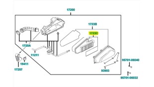 ΦΙΛΤΡΟ ΑΕΡΑ KYMCO 1723C-LBD6-E00 ΑΝΤΑΛΛΑΚΤΙΚΑ