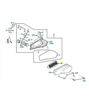 ΦΙΛΤΡΟ ΑΕΡΑ KYMCO DINK 125cc,  150cc ΑΝΤΑΛΛΑΚΤΙΚΑ