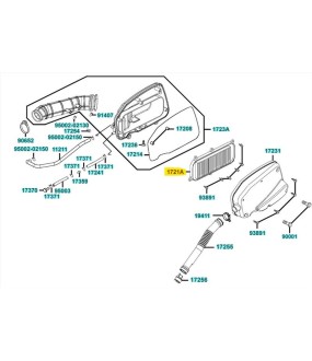 ΦΙΛΤΡΟ ΑΕΡΑ KYMCO 1721A-KKC3-900 ΑΝΤΑΛΛΑΚΤΙΚΑ