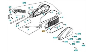 ΦΙΛΤΡΟ ΑΕΡΑ KYMCO XCITING 500 ΑΝΤΑΛΛΑΚΤΙΚΑ