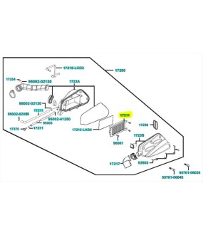 AIR FILTER KYMCO AGILITY 16+ 50 SPARE PARTS