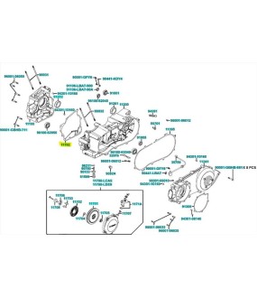 ΦΛΑΝΤΖΑ ΚΑΡΤΕΡ ΜΕΣΑΙΑ KYMCO MXU 250/300 ΑΝΤΑΛΛΑΚΤΙΚΑ