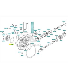 ΦΛΑΝΤΖΑ ΚΑΛΥΜΜΑΤΟΣ ΚΑΠΑΚΙΟΥ ΜΕΤΑΔΟΣΗΣ KYMCO MXU 300