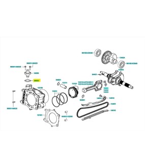 ΦΛΑΝΤΖΑ ΤΕΝΤΩΤΗΡΑ ΚΑΔΕΝΑΣ KYMCO XCITING 400 SPARE PARTS