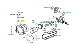 ΦΛΑΝΤΖΑ ΤΕΝΤΩΤΗΡΑ ΚΑΔΕΝΑΣ KYMCO XCITING 400 ΑΝΤΑΛΛΑΚΤΙΚΑ