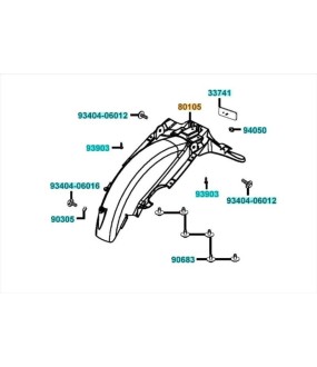 ΦΤΕΡΟ ΟΠΙΣΘΙΟ (Α) KYMCO VISA R 50 ΑΝΤΑΛΛΑΚΤΙΚΑ