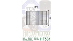 ΦΙΛΤΡΟ ΛΑΔΙΟΥ HIFLOFILTRO HF531 ΑΝΤΑΛΛΑΚΤΙΚΑ