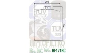 ΦΙΛΤΡΟ ΛΑΔΙΟΥ HIFLOFILTRO HF171CRC ΑΝΤΑΛΛΑΚΤΙΚΑ