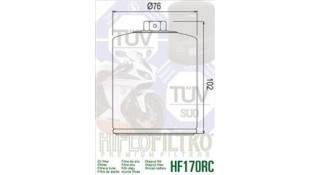 ΦΙΛΤΡΟ ΛΑΔΙΟΥ HIFLOFILTRO HF170BRC ΑΝΤΑΛΛΑΚΤΙΚΑ