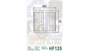 ΦΙΛΤΡΟ ΛΑΔΙΟΥ HIFLOFILTRO HF125 ΑΝΤΑΛΛΑΚΤΙΚΑ