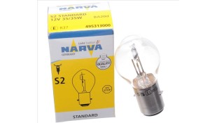 ΛΑΜΠΑ S2 12V/35/35W NARVA Ή PHILIPS ΧΟΝΤΡΟ ΝΤΟΥΙ ΛΑΜΠΑ ΕΜΠΡΟΣΘΙΟΥ ΦΑΝΟΥ 12V/35/35W NARVA Ή PHILIPS ΧΟΝΤΡΟ ΝΤΟΥΙ