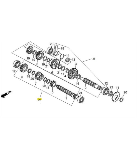 ΑΞΟΝΑΣ ΠΡΩΤΕΥΩΝ ΠΛΗΡΗΣ DAYTONA SPARE PARTS ΑΞΟΝΑΣ ΠΡΩΤΕΥΩΝ ΠΛΗΡΗΣ DAYTONA DY 50