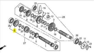 ΓΡΑΝΑΖΙ 4ης ΠΡΩΤΕΥΩΝ (24Τ) DAYTONA DY/NOVA/SPRINTER/VELOS R 100/125