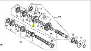 ΓΡΑΝΑΖΙ 2ας ΔΕΥΤΕΡΕΥΩΝ (29T) ( ΒΕΛΤΙΩΜΕΝΟ ) DAYTONA DY/SPRINTER