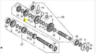 ΓΡΑΝΑΖΙ 3ης ΔΕΥΤΕΡΕΥΩΝ (26T) DAYTONA ΑΝΤΑΛΛΑΚΤΙΚΑ