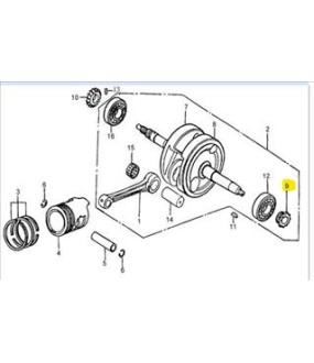 ΓΡΑΝΑΖΙ ΣΤΡΟΦΑΛΟΥ ΑΡΙΣΤΕΡΟ DAYTONA DY/NOVA/SPRINTER 110/125