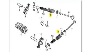 ΕΛΑΤΗΡΙΟ ΒΑΛΒΙΔΩΝ DAYTONA DY/SPRINTER 125i ΕΛΑΤΗΡΙΟ ΒΑΛΒΙΔΩΝ DAYTONA DY/SPRINTER 125i
