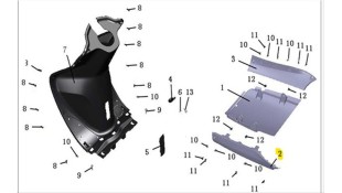 ΚΑΛΥΜΜΑ ΠΛΑΙΣΙΟΥ ΑΡΙΣΤΕΡΟ ΜΑΥΡΟ DAYTONA MIRO 130