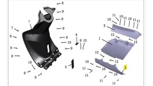 ΚΑΛΥΜΜΑ ΠΛΑΙΣΙΟΥ ΑΡΙΣΤΕΡΟ ΛΕΥΚΟ DAYTONA MIRO 130 ΑΝΤΑΛΛΑΚΤΙΚΑ